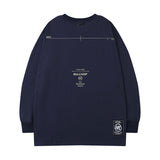Men's Long Sleeve Shirt Long Sleeve T-shirt Men's Autumn Letter Print Loose round Neck