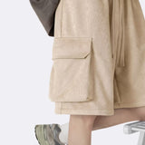 Men Sweatpants Suede Shorts Men's Summer Straight Loose Sports