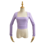 Women T-Shirt Long Sleeve T-shirt Female Autumn Slimming Bottoming Top