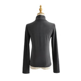 Women T-Shirt Bottoming Shirt Women's Spring Long-Sleeved T-shirt Top