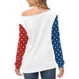 National Flag Day T Shirts Spring Printed Independence Day Fashion Long Sleeve T-shirt Women