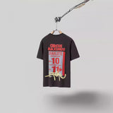 Mens T-shirts Travis Scott Cactus Jack x Utopia Tour Utopia Circus Letter Short Sleeves