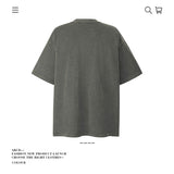 American vintage street T-shirt pure cotton retro men's and women's summer loose