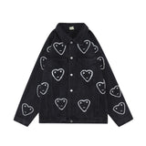 Men Denim Jacket Loose Three-Dimensional Jacket Men's Ins Jacket