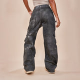 Women Cargo Pants Jeans Women's Stitching Straight