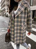 Women's Double-Breasted Woolen Coat