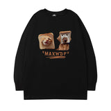 Men Long Sleeve Shirt Letter Long Sleeve T-shirt Men and Women Hip Hop Casual Couple
