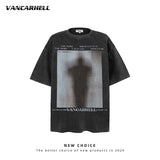American vintage street T-shirt men's loose top