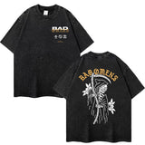 One Band And Rock Band Music Tour Washed T-shirts
