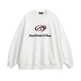 Men Hoodie Letter Printed Crew Neck Sweatshirt Men's Ins Casual All-Matching