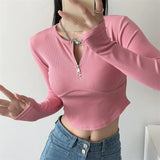 Women T-shirt Skinny Short Sports Top Long Sleeve Yoga Wear Women