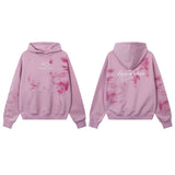 Unisex Vintage Hoodie Printed Sweater for Men and Women Casual Loose