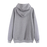 Men Hoodie Hooded Sweater Men's Autumn Loose Embroidered Long-Sleeved Hoodie