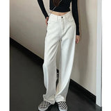 Palazzo Pants Straight Jeans Women's Spring/Summer High Waist Loose Drooping