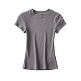 Women T-shirt Summer round Neck Short Sleeves T-shirt Women's T-shirt