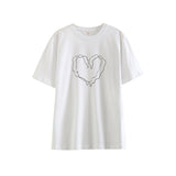 Women's T-Shirt Summer Loose Top T-shirt Short-Sleeved T-shirt