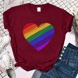 Women's Independence Day T Shirt round Neck Short Sleeve T-shirt
