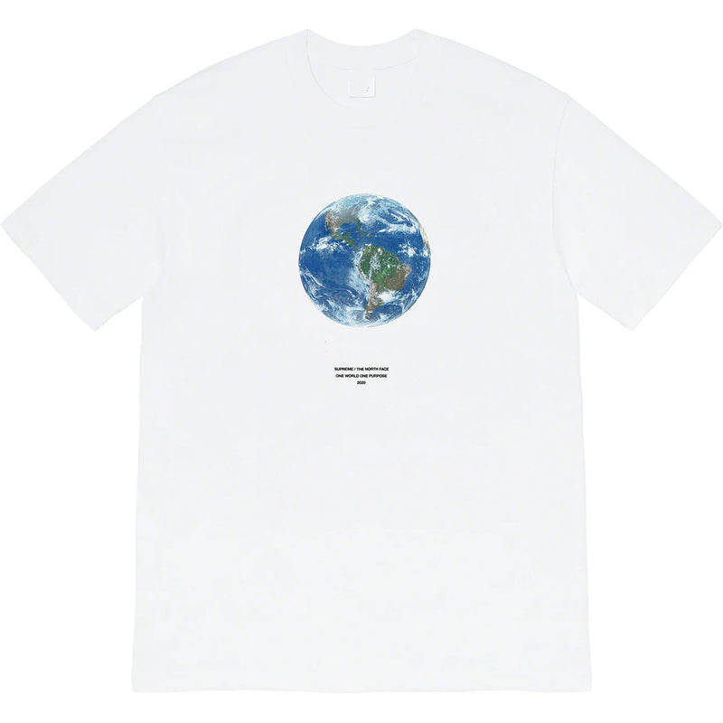 Men T-shirts 20SS One World Tee One Earth Charity Printed Short Sleeve T-Shirt Pure Cotton