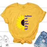 Ukraine Sunflower T-shirt Vintage Ukrainian Lovers Print