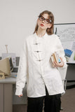 Unisex Jacket Autumn New Chinese Long Sleeve Shirt Women's Clothing