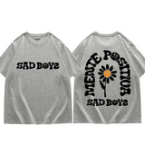 Singer Junior H Sad Boys Flower Graphic T Shirts