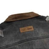 Men Denim Jacket Washed and Worn Denim Jacket Men's Loose Fall Jacket Jacket