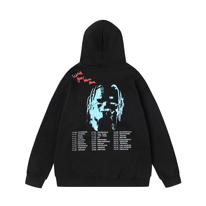 Travis Scott Hoodie Smiling Earth Loose Sweater