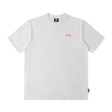 Men T Shirt Couple Wear Reflective Letter Personality Printed Short Sleeve T-shirt