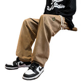Men Sweatpants Retro Casual Pants Men's All-Match Cotton Mop Pants