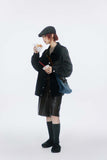 Unisex Jacket Autumn White Washed Denim Jacket Women's Clothing