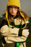Unisex Jacket Autumn Stitching Contrast Color Motorcycle Clothing