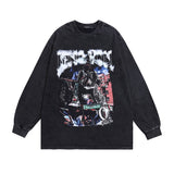 Men Long Sleeve Shirt Vintage Long Sleeve T-shirt Men and Women Vintage Retro Easy Matching Base