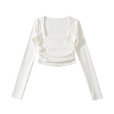 Women T-Shirt Long Sleeve T-shirt Female Autumn Slimming Bottoming Top