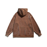 Unisex Jacket Autumn Letter Embroidered Pullover Sweatshirt