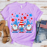 Women's Independence Day T Shirt round Neck Short Sleeve T-shirt Women's Top
