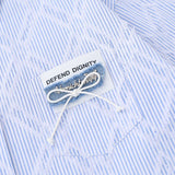 Men Long Sleeved T Shirt Pinstripe Long Sleeve Shirt Men Spring and Autumn Patchwork Shirt Loose Casual