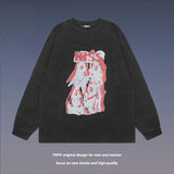 Men's Long Sleeve Shirt Long Sleeve T-shirt Men's and Women's 2023 Autumn Loose All-Matching