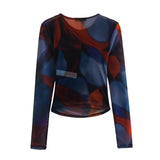 Women Skirt Fall Winter Fashion Printed Skirt Suit