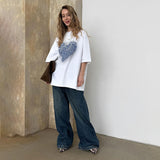 Women Cargo Pants Ripped Jeans Women's Spring and Autumn Design Pants