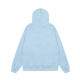 Men Hoodie Embroidered Letter Hooded Sweater Men's Loose Pullover Long Sleeve Hoodie