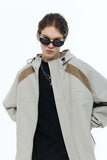Unisex Jacket Autumn Stitching Hooded Jacket