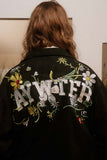 Unisex Jacket Autumn Deerskin Velvet Print and Embroidery Coat Women's Clothing