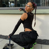 Women Jumpsuit Summer Sexy round Neck Base Jumpsuit