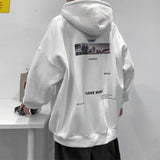 Men Hoodie Sweater Men's Fashion Brand Ins Winter High Street Hooded Jacket