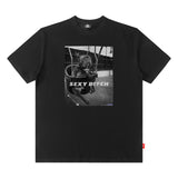 Men T Shirt Fashion Brand Street Printing round Neck Loose Short Sleeves T-shirt Men and Women