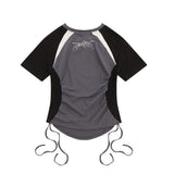 Women T-shirt Short-Sleeved T-shirt Women's round-Neck Printed Top