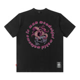 Men T Shirt Printed Half Sleeve Bottoming Summer Casual Short Sleeve T-shirt Men and Women