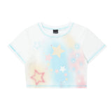 Women T-shirt Short T-shirt Girls Summer Casual round Neck