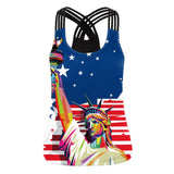 National Flag Day T Shirts Vest Camisole Casual All-Matching Tops