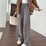 Palazzo Pants Maillard Wide-Leg Pants Women's Autumn and Winter Leisure Loose Straight Corduroy Chenille Pants